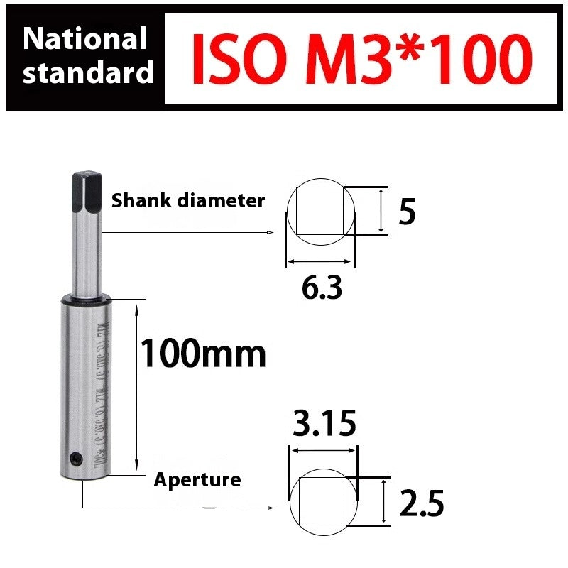 2090-Tapping extension rod Tapping extension rod Tapping extension rod Tapping national standard Japanese standard M3 M4M5M68 adapter deep hole tapping Shandong Denso Pricision Tools Co.,Ltd.